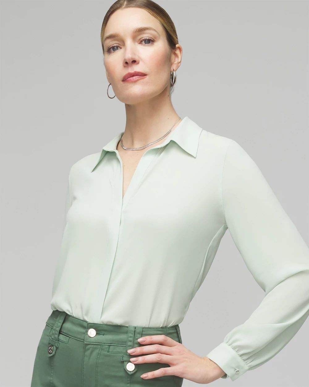 Petite on sale dress blouses